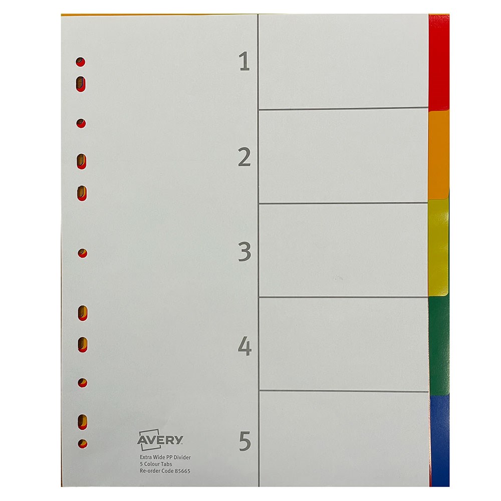 File Divider - A4 - 5 Tab