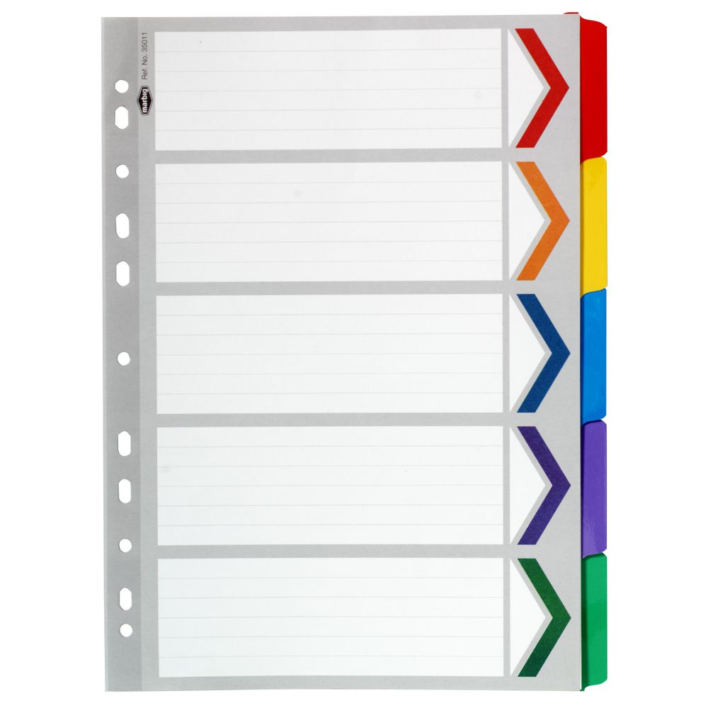 File Divider - A4 - 5 Tab