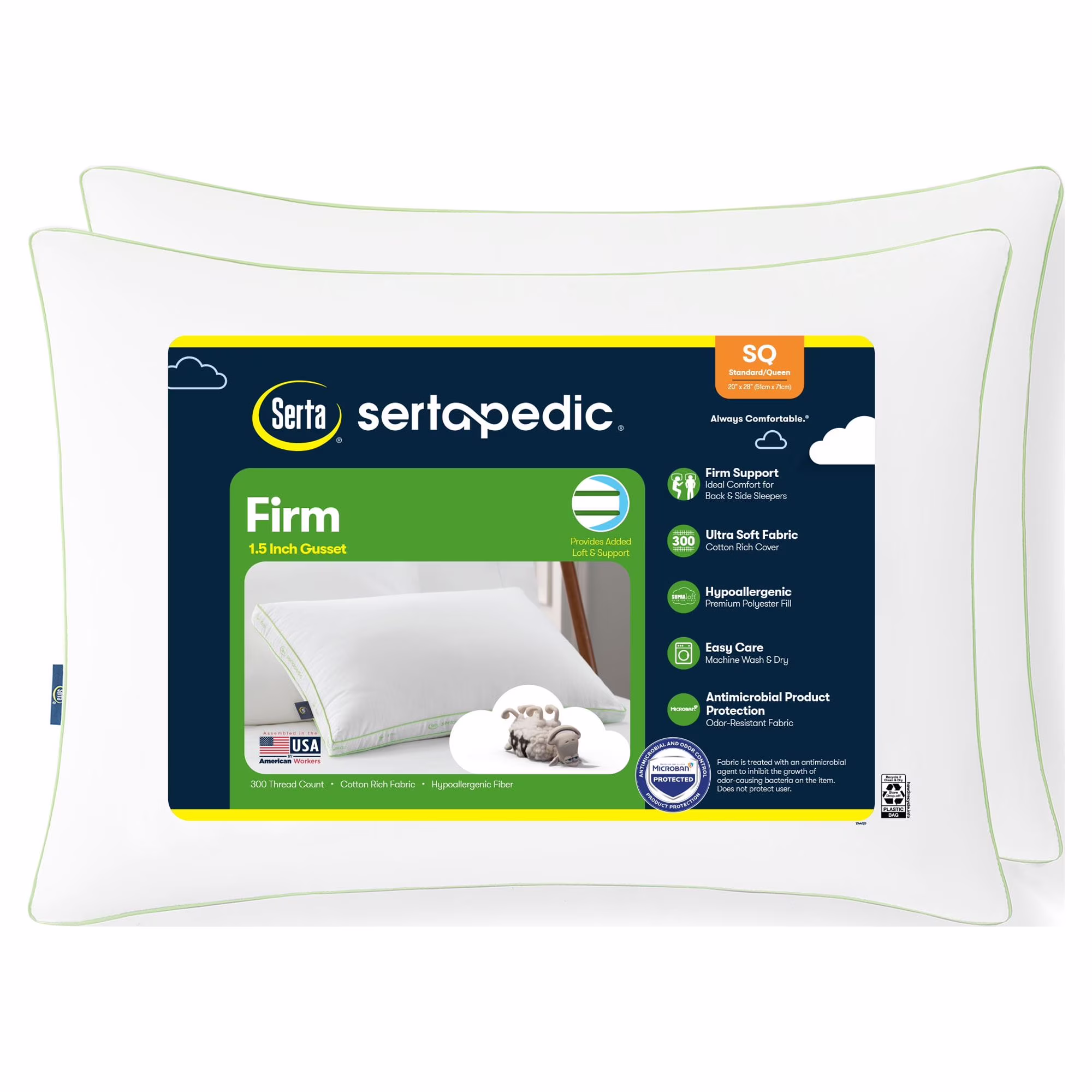 Firm Fiber Pillow - Standard