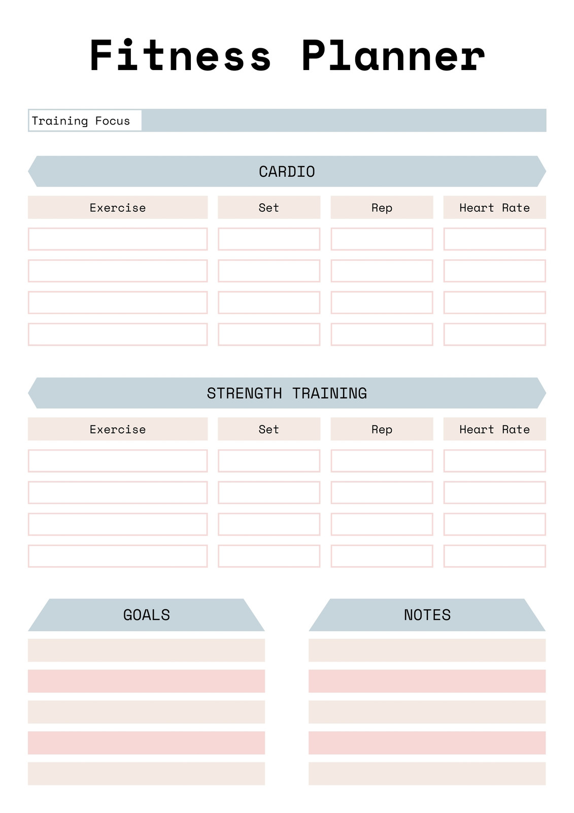 Fitness Planner