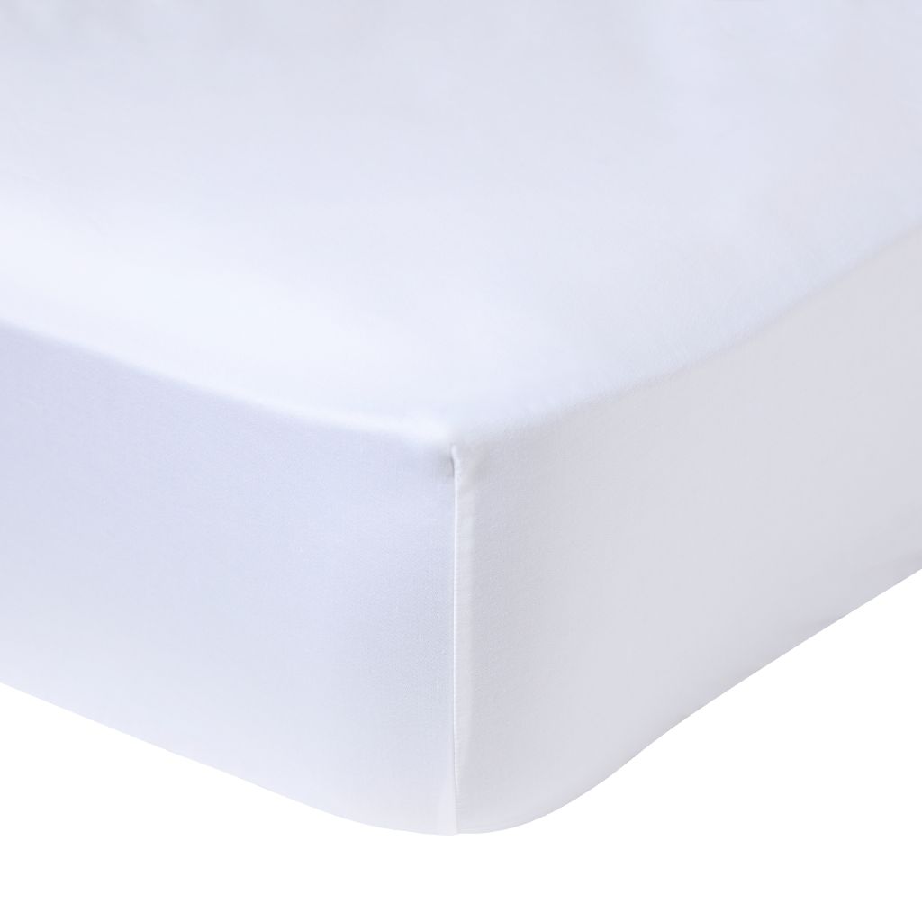 Fitted Sheet - Single - Elastic - White