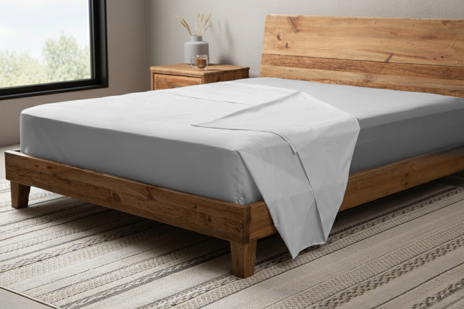 Flat Sheet - Queen - White