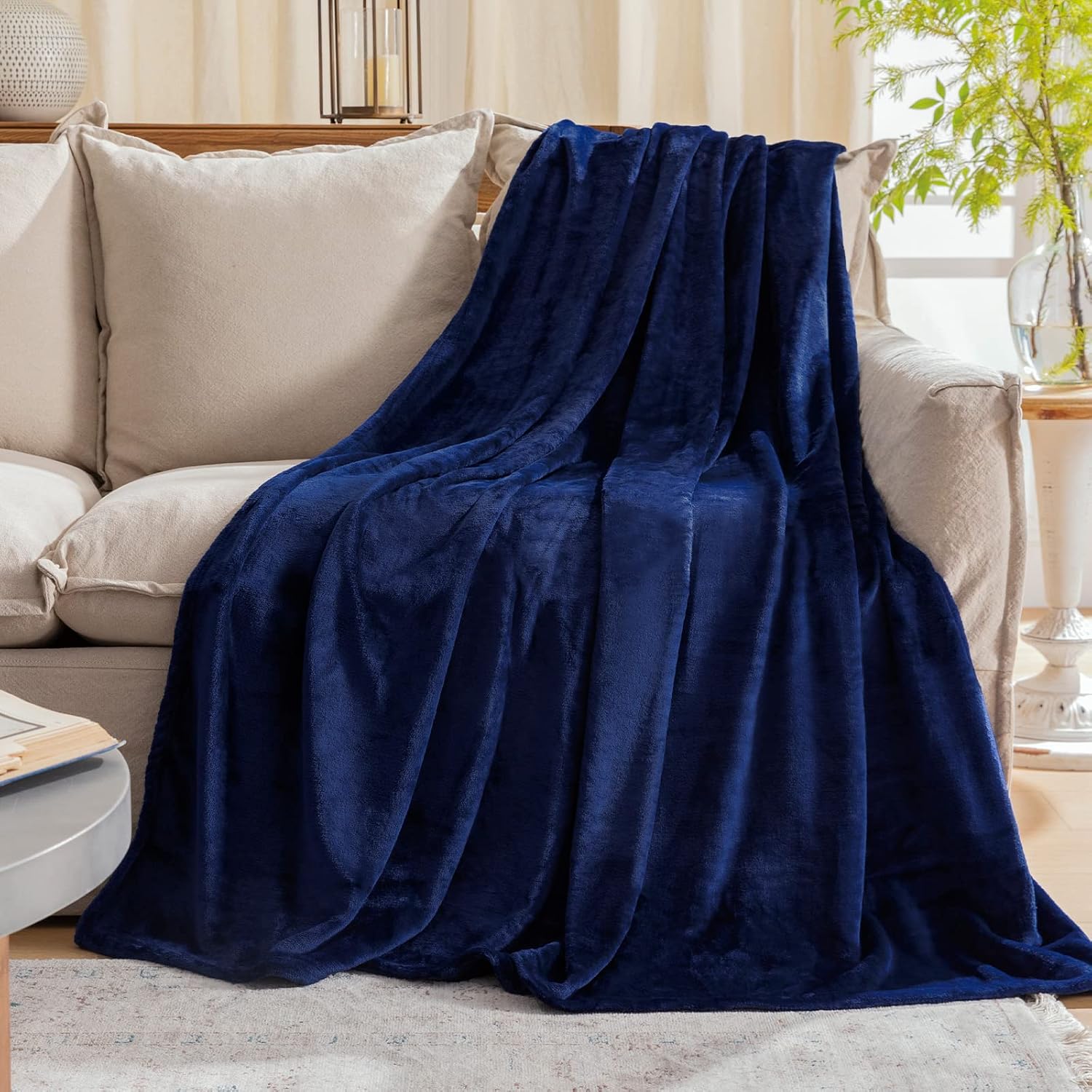 Fleece Blanket - Double - Blue