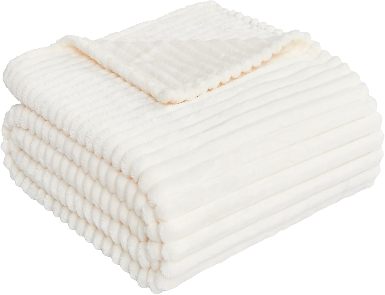 Fleece Blanket - Double - White