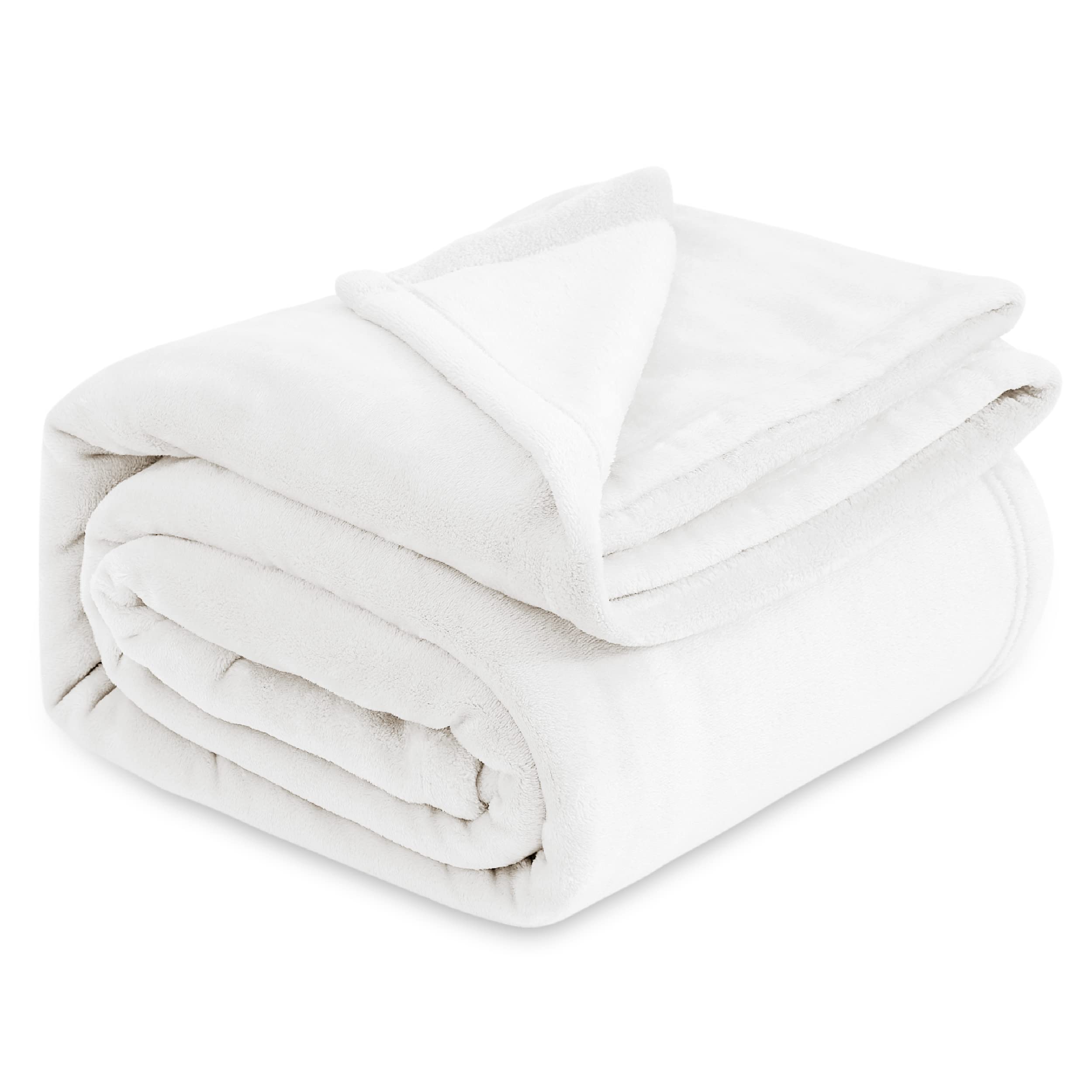 Fleece Blanket - Double - White