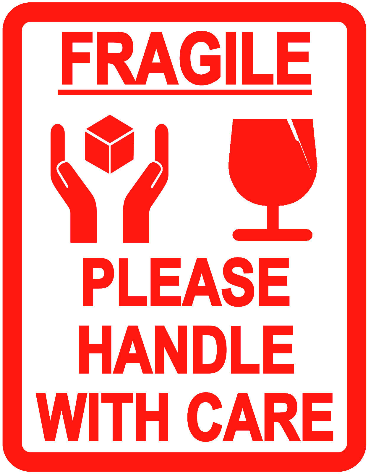 Fragile Sticker