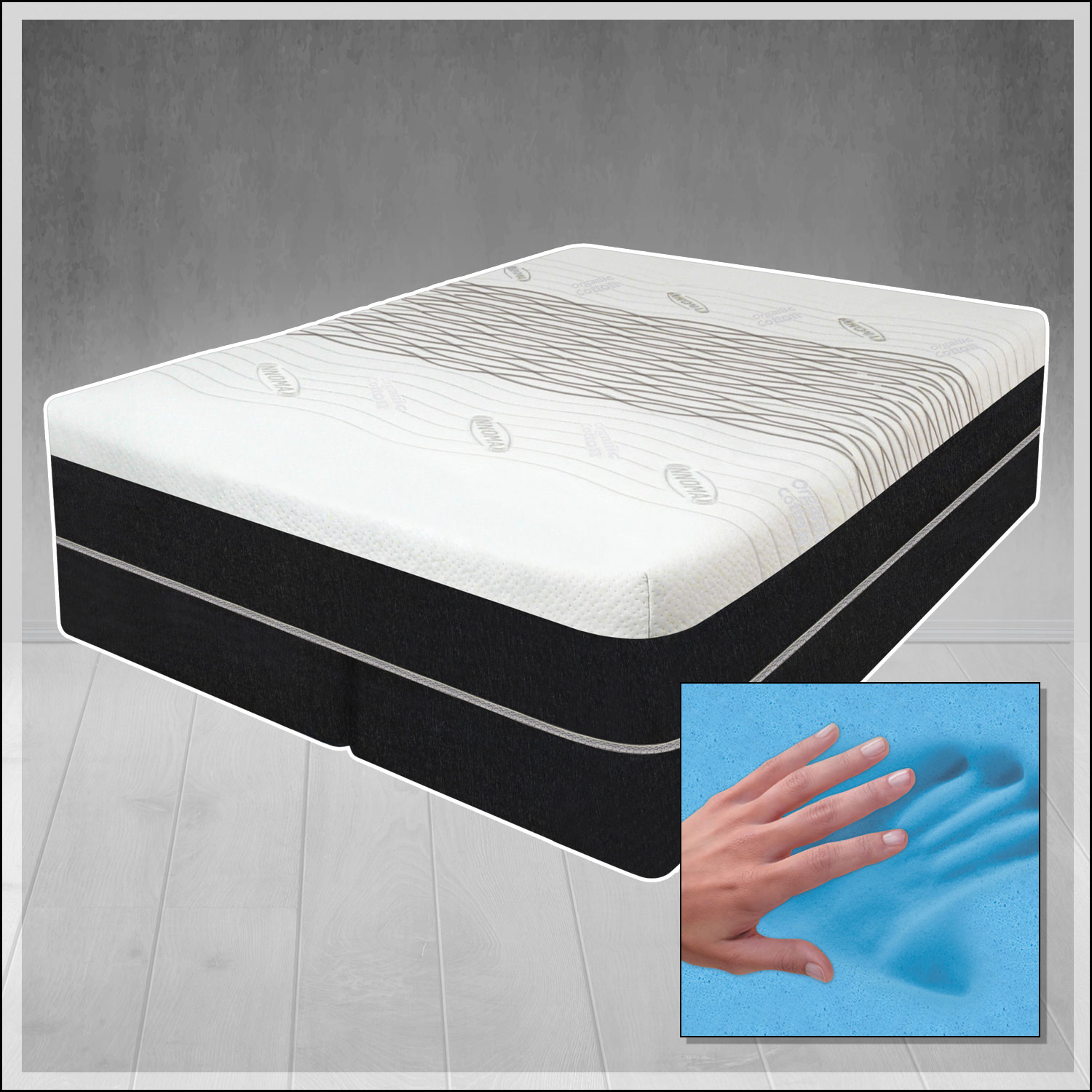Gel Infused Mattress - Double 12 inch Eco-friendly