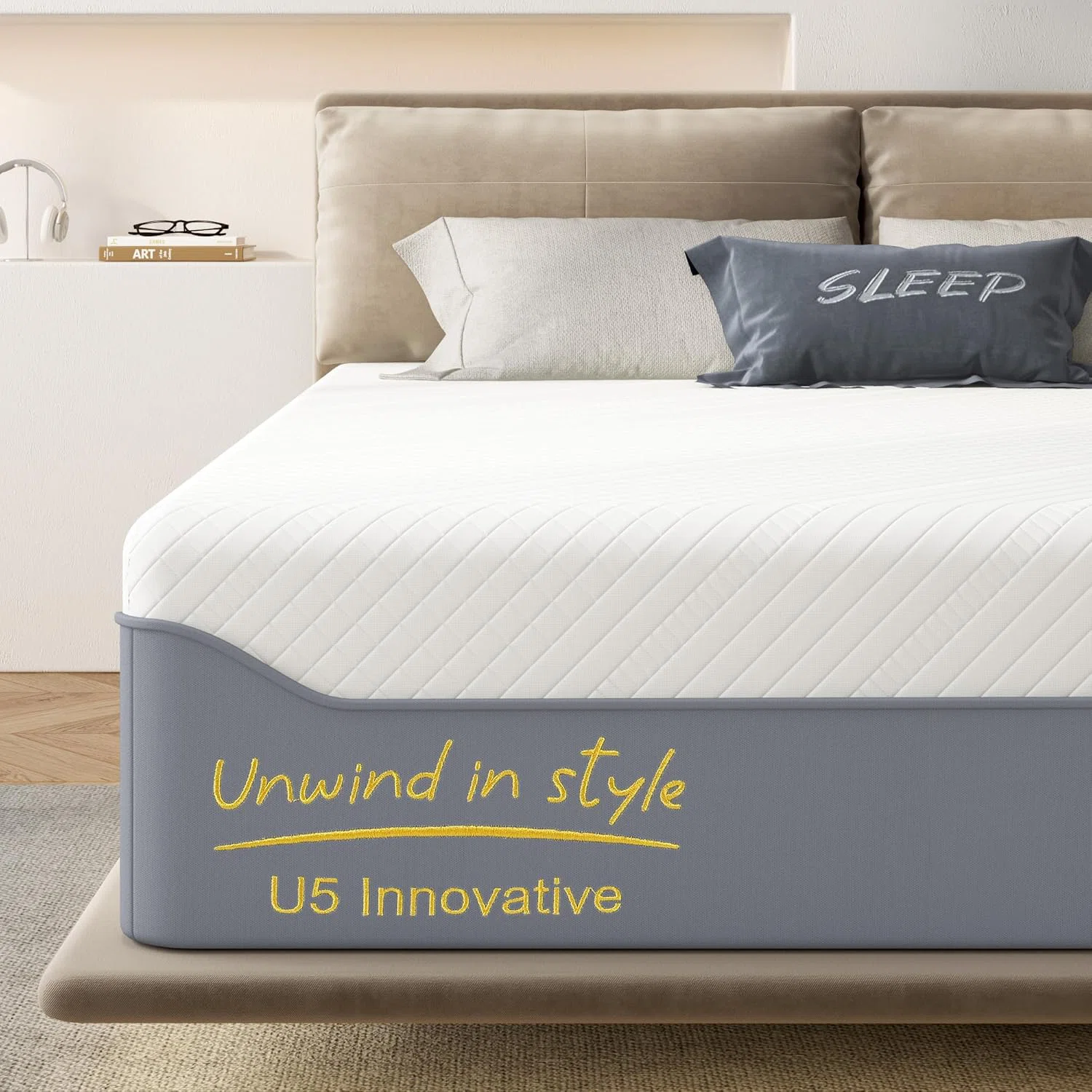 Gel Infused Mattress - Double 12 inch Hypoallergenic