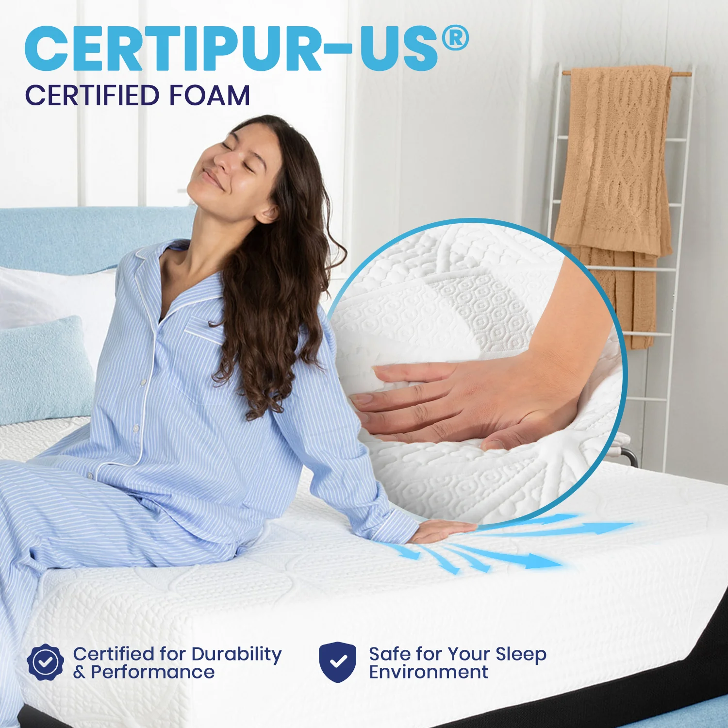 Gel Infused Mattress - Double 14 inch Cooling