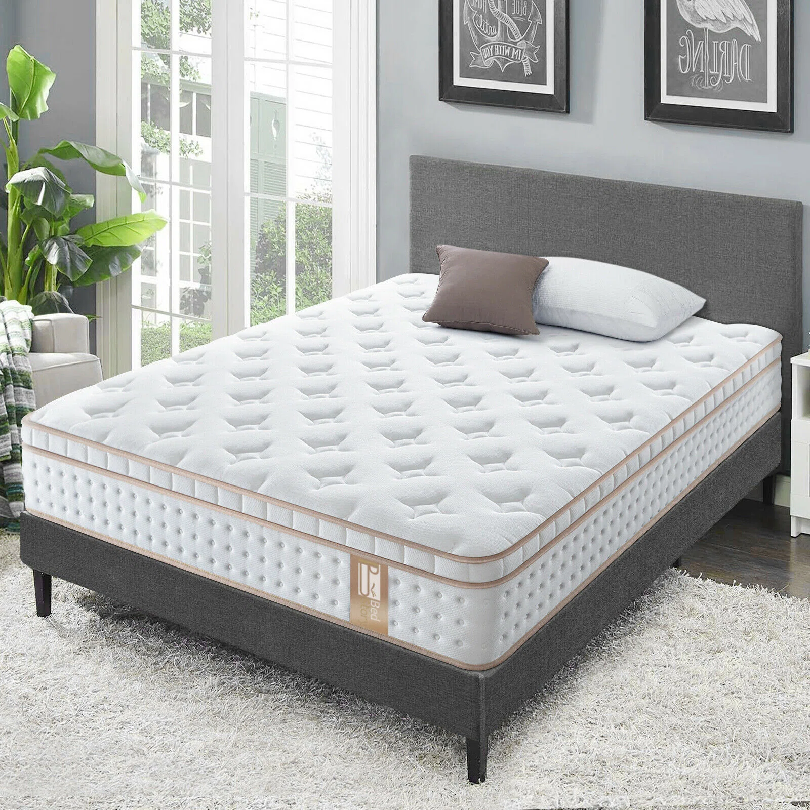 Gel Infused Mattress - Double 14 inch Hypoallergenic