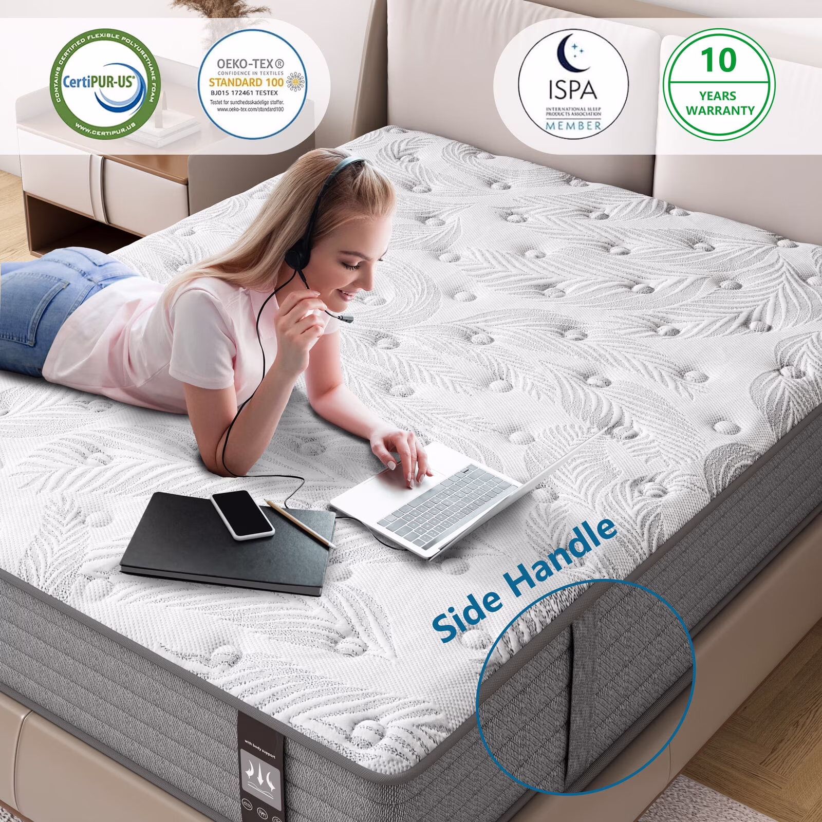 Gel Infused Mattress - Full 12 inch Cooling