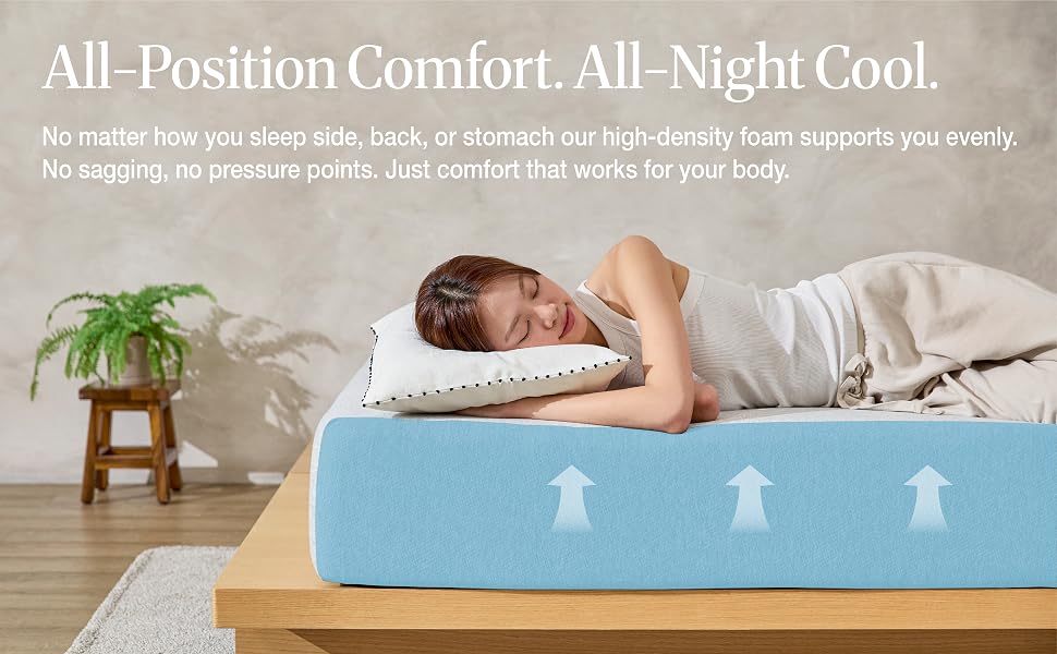 Gel Infused Mattress - Full 8 inch Cooling