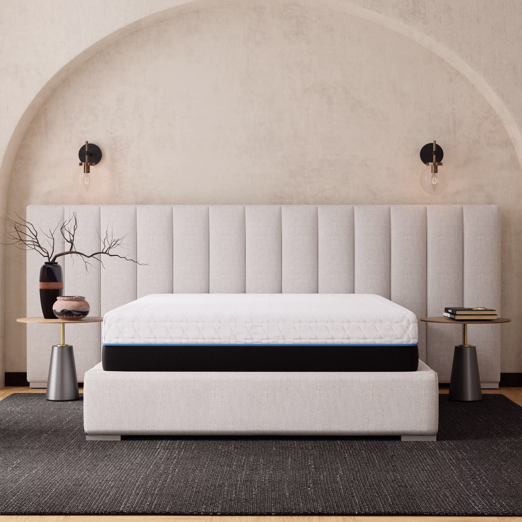 Gel Infused Mattress - King 12 inch Firm Support