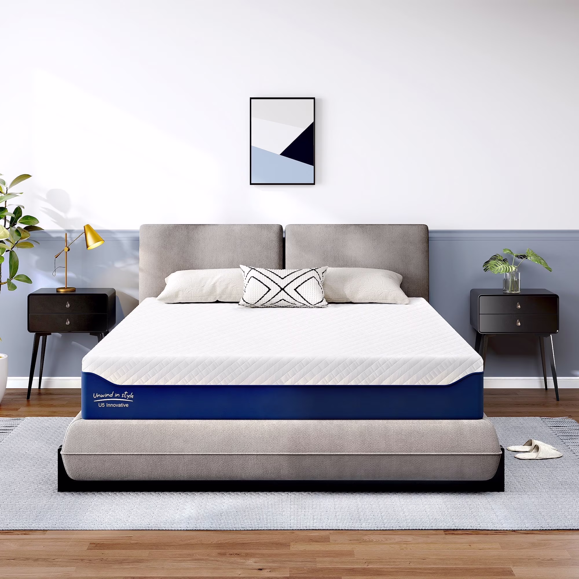 Gel Infused Mattress - King 12 inch Firm Support