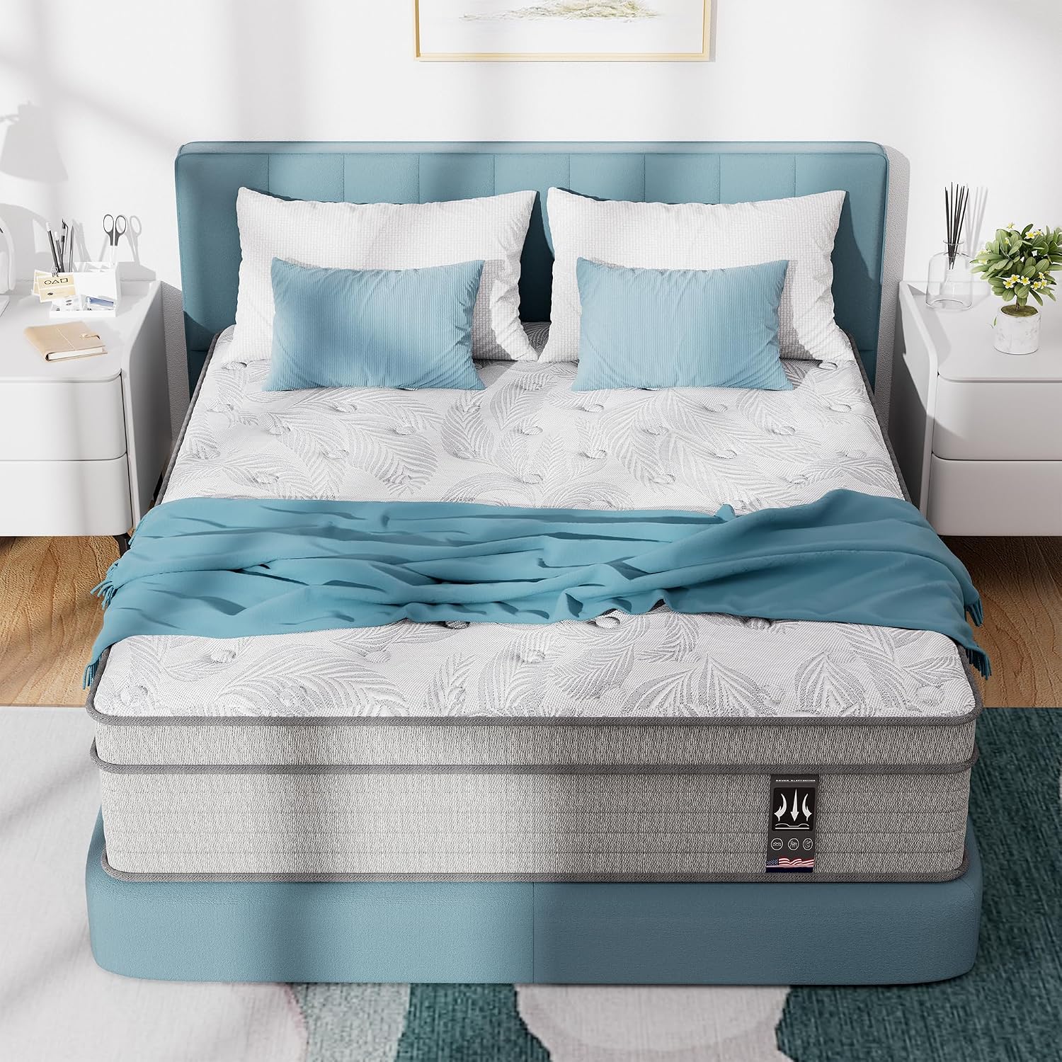 Gel Infused Mattress - King 14 inch Firm Support