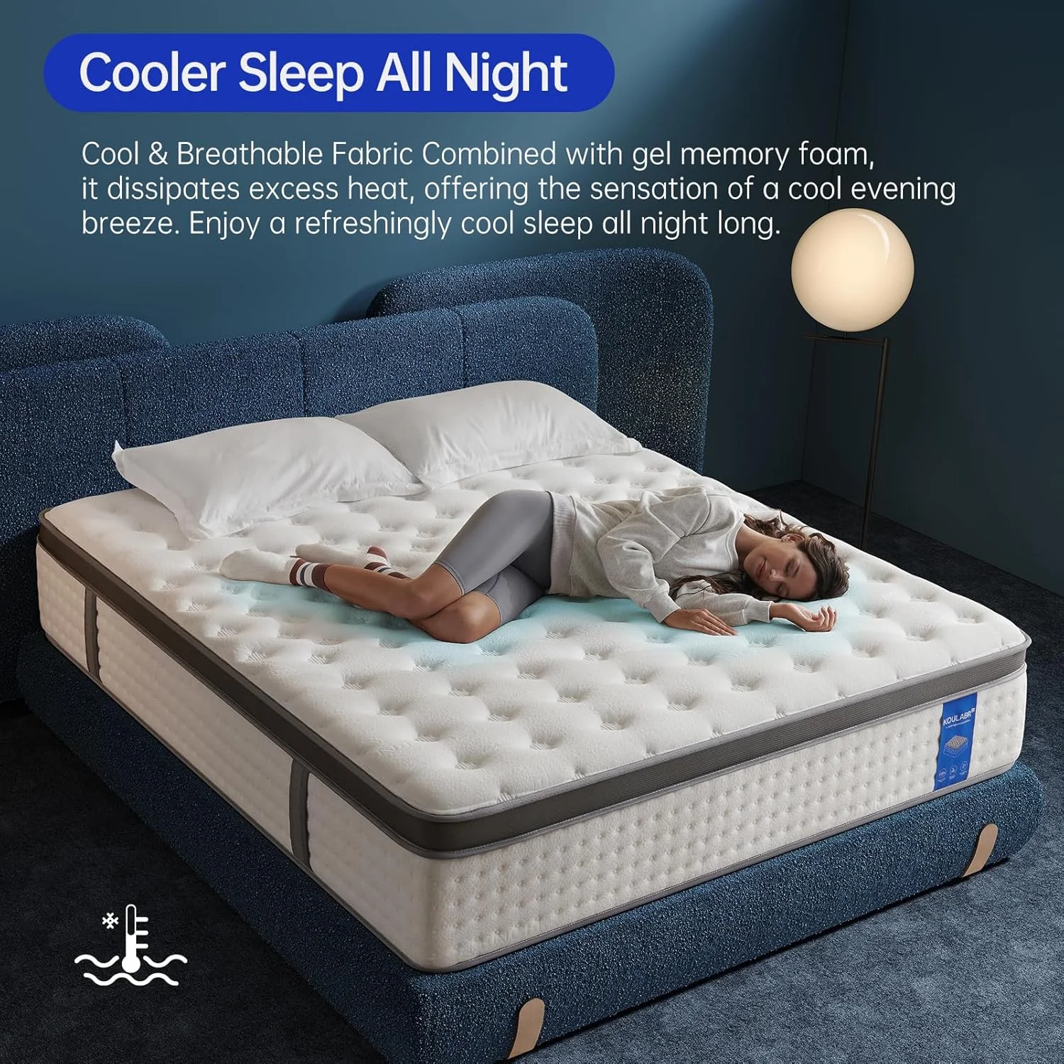 Gel Infused Mattress - Queen 12 inch Eco-friendly