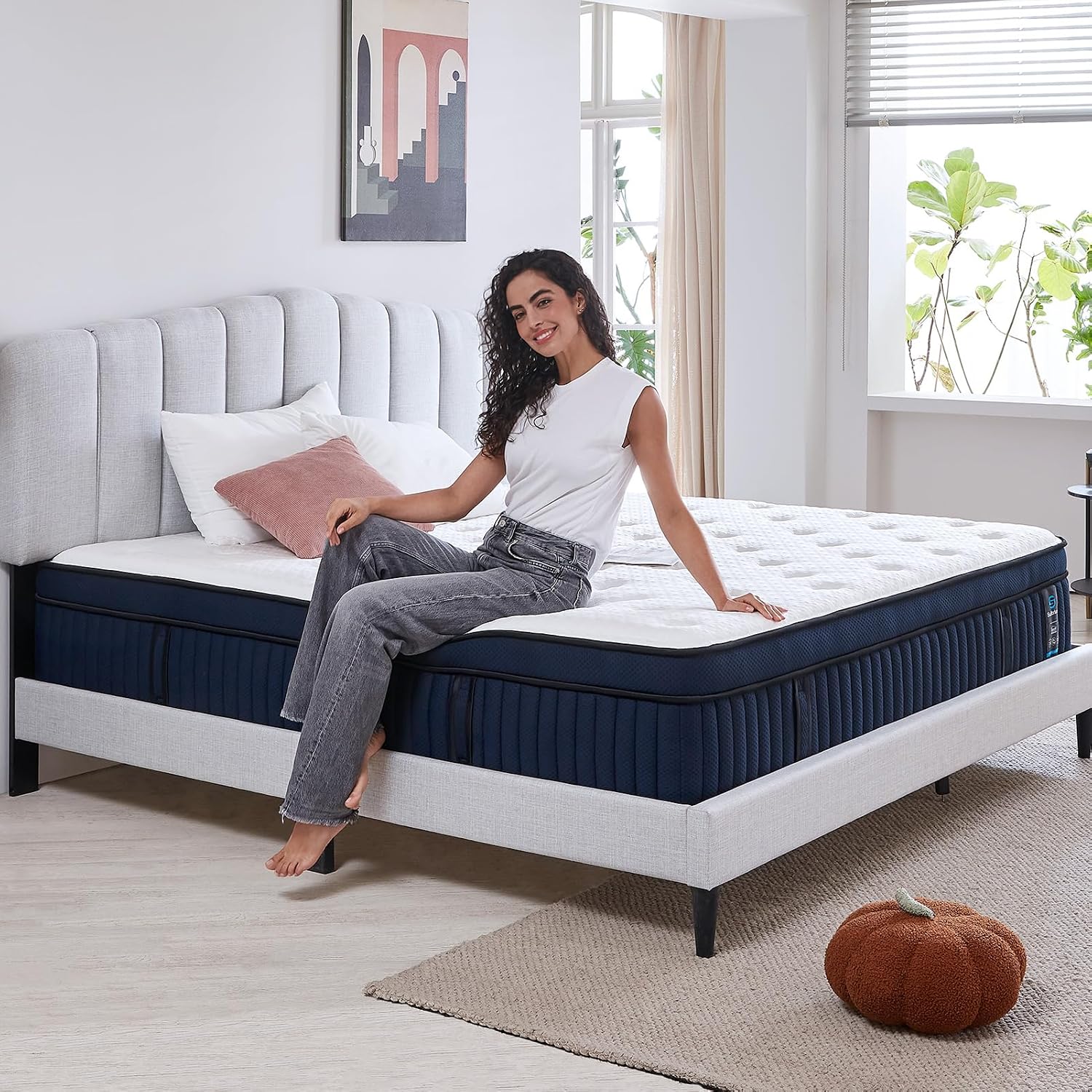 Gel Infused Mattress - Queen 14 inch Medium Firm