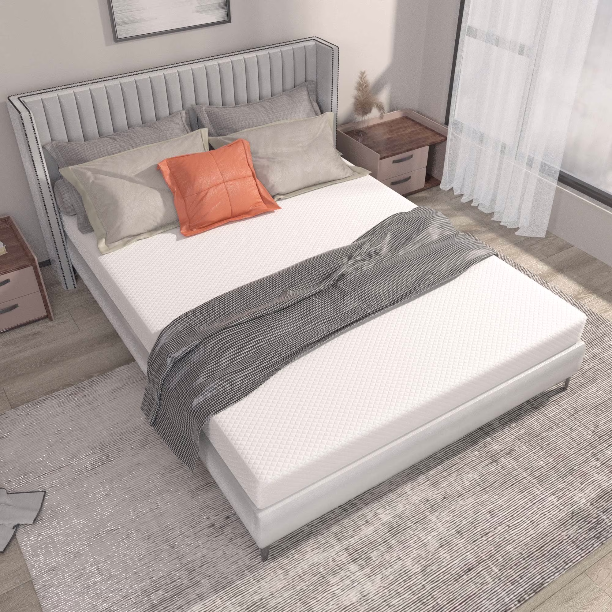 Gel Infused Mattress - Queen 6 inch Medium Firm