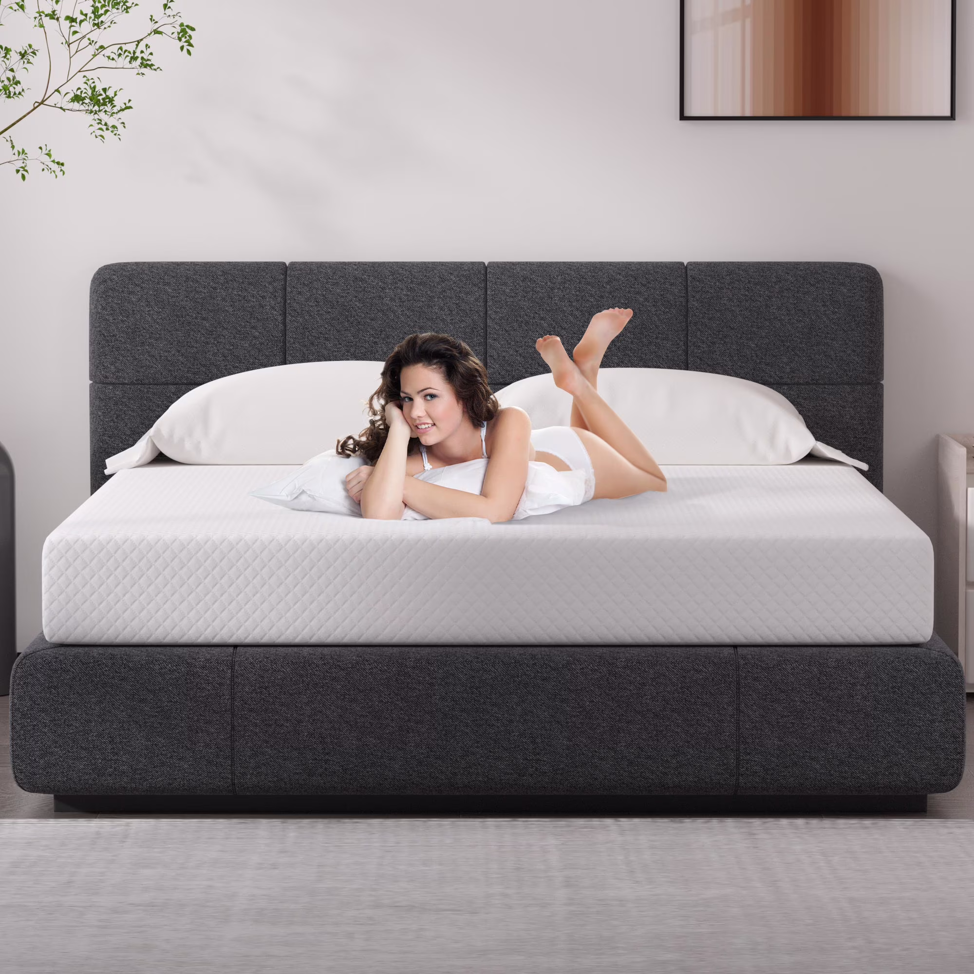 Gel Infused Mattress - Queen 8 inch Plush