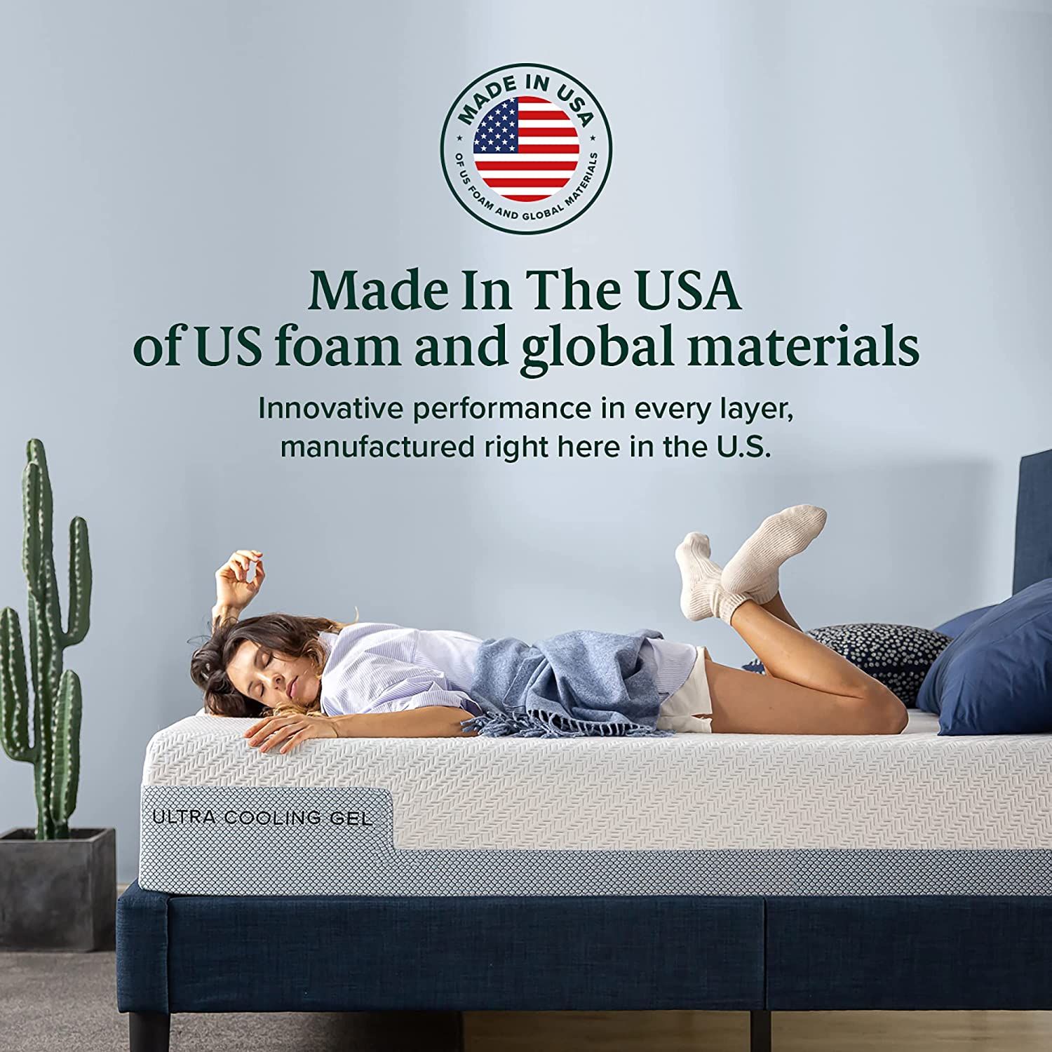 Gel Infused Mattress - Super King 12 inch Cooling