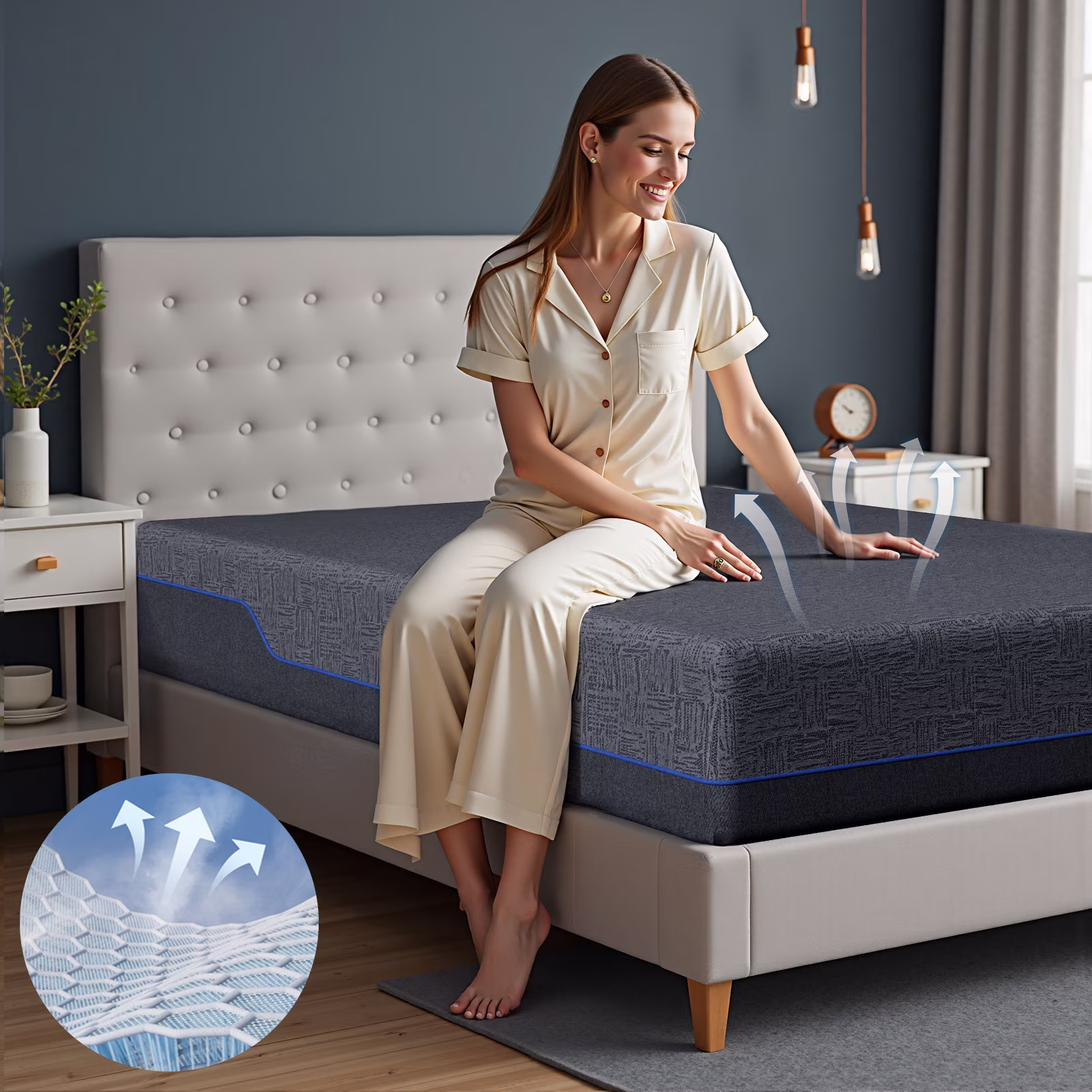 Gel Infused Mattress - Twin XL 14 inch Medium Firm