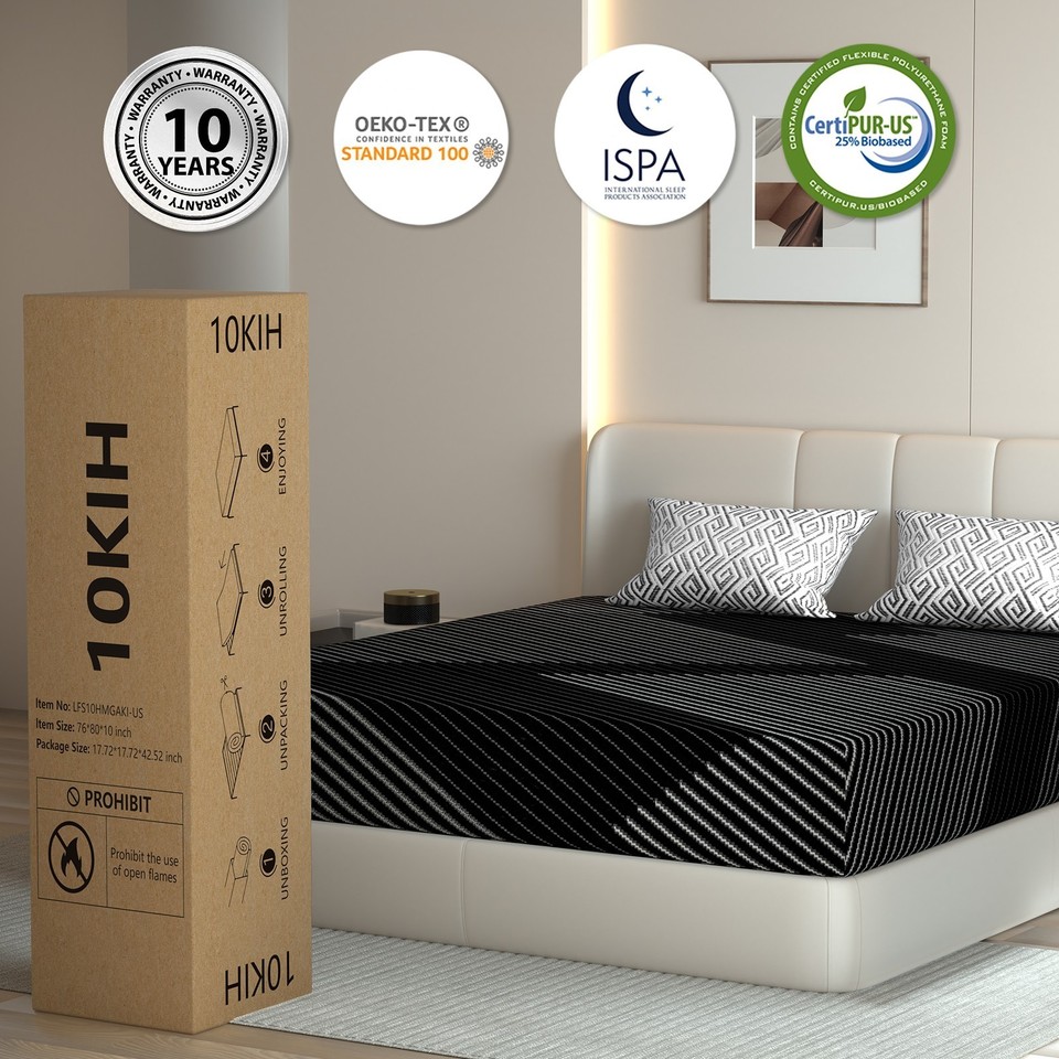 Gel Infused Mattress - Twin XL 8 inch Cooling