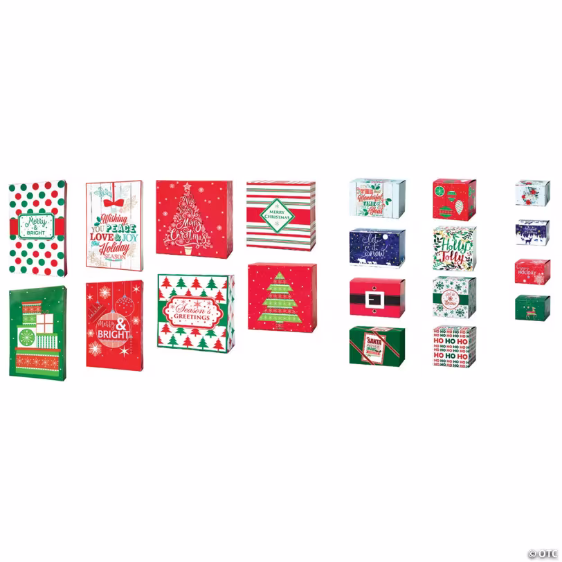 Gift Boxes - Assorted Sizes - 20 Pack