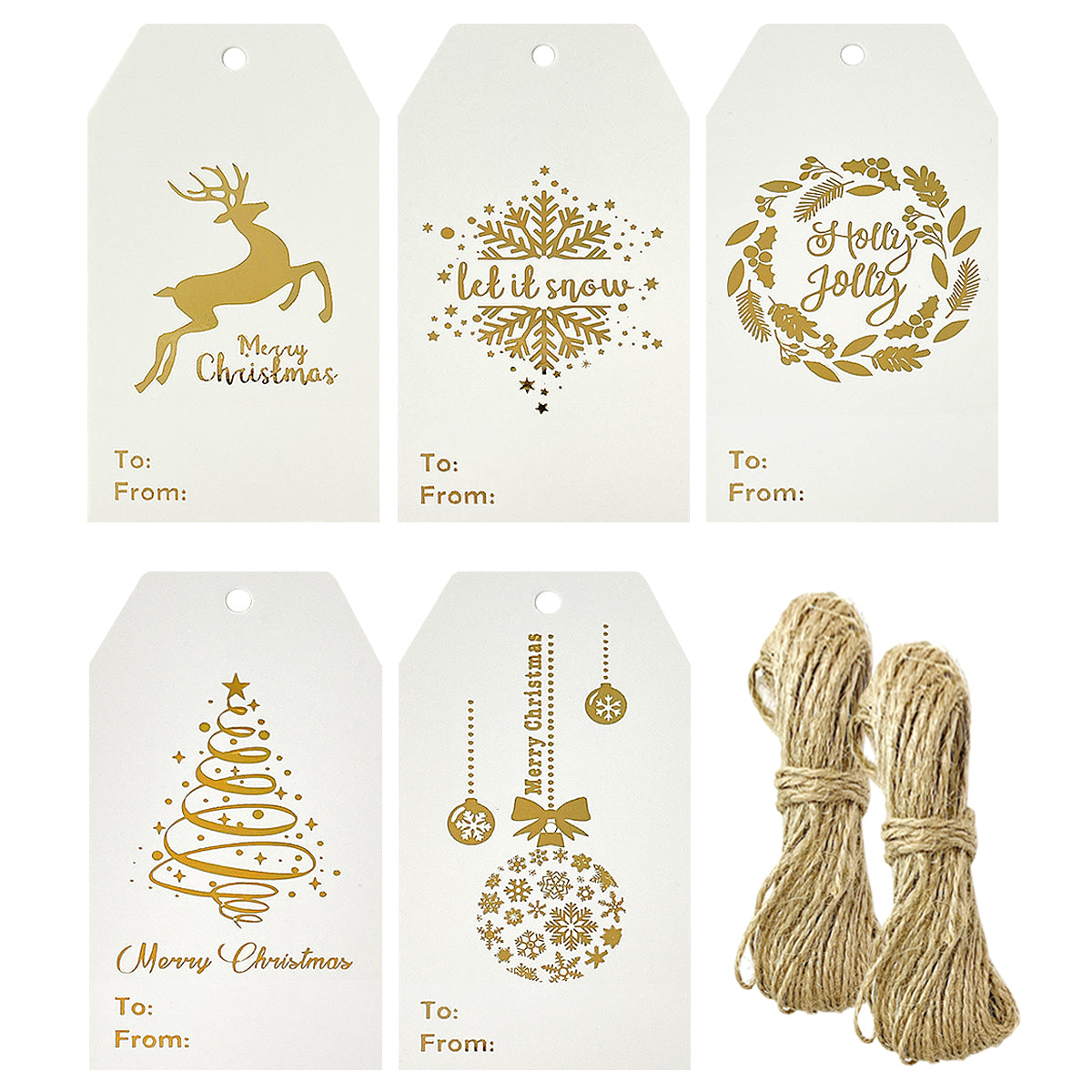 Gift Tags - 50 Pack - Kraft