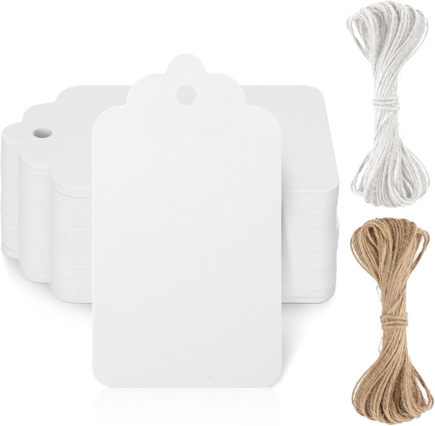 Gift Tags - 50 Pack - White