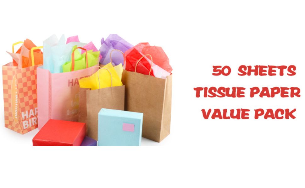 Gift Tissue Paper - A3 - 50 Sheets - Assorted
