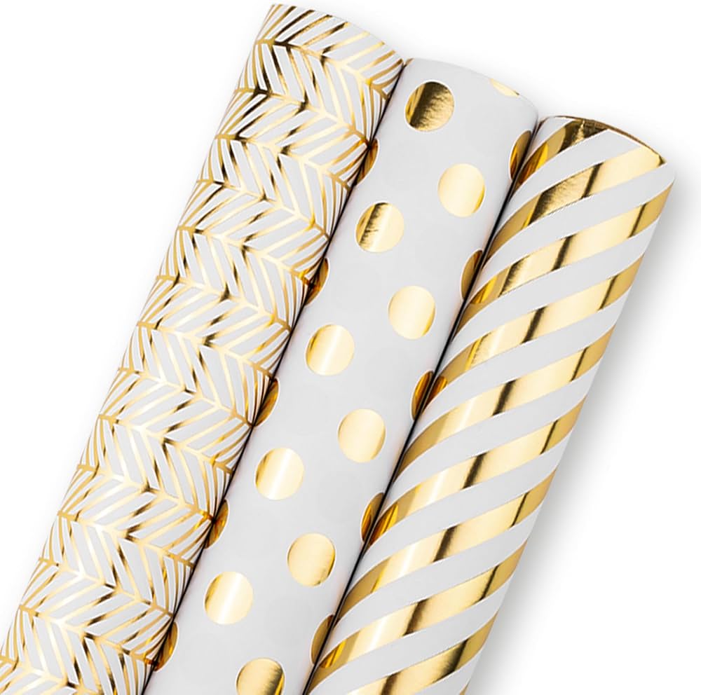 Gift Wrap Roll - 70cm x 10m - Gold