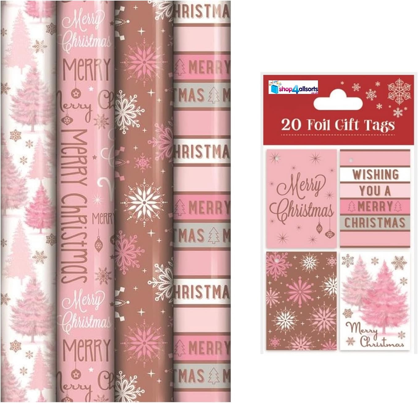 Gift Wrap Roll - 70cm x 10m - Pink