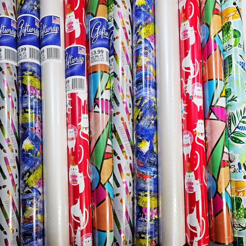Gift Wrap Set - 5 Rolls x 2m - Assorted
