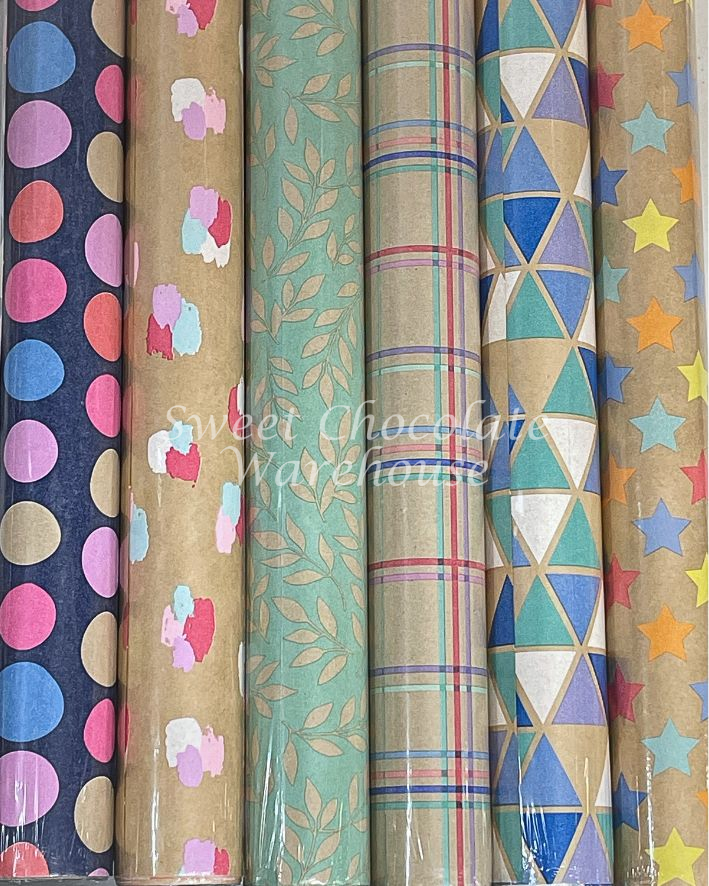Gift Wrap Set - 5 Rolls x 2m - Assorted