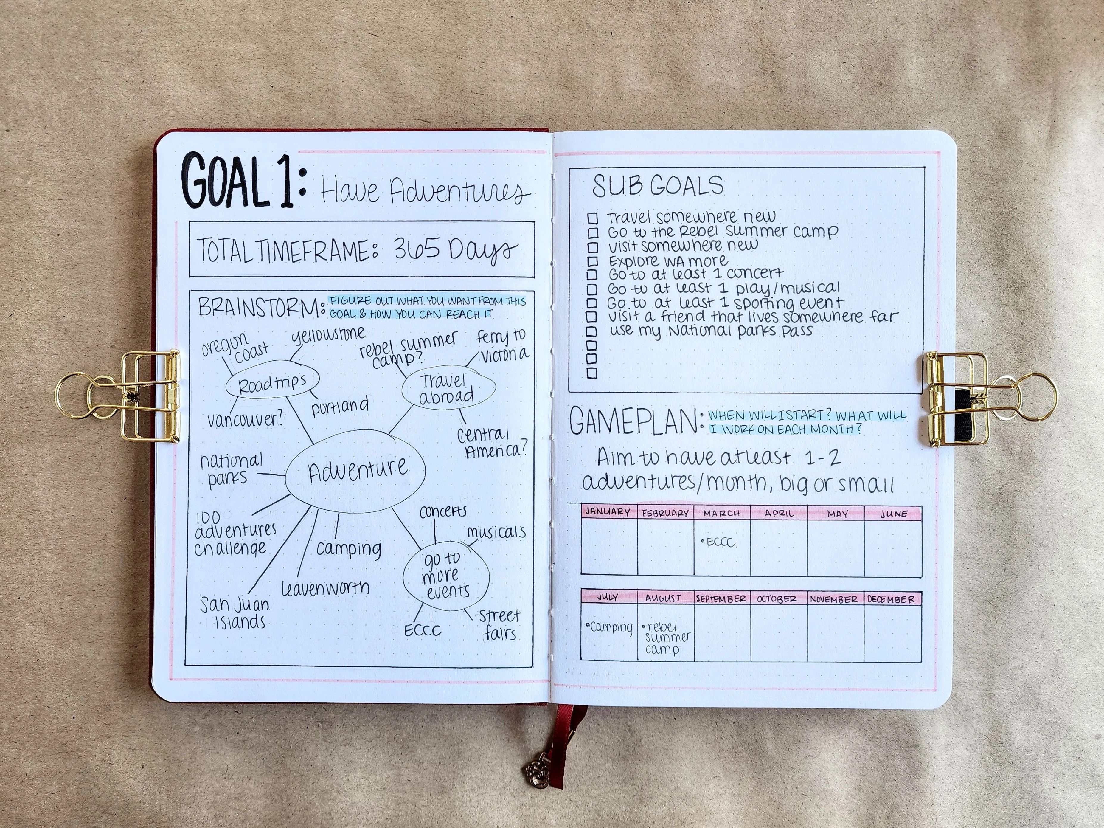 Goal Setting Notebook