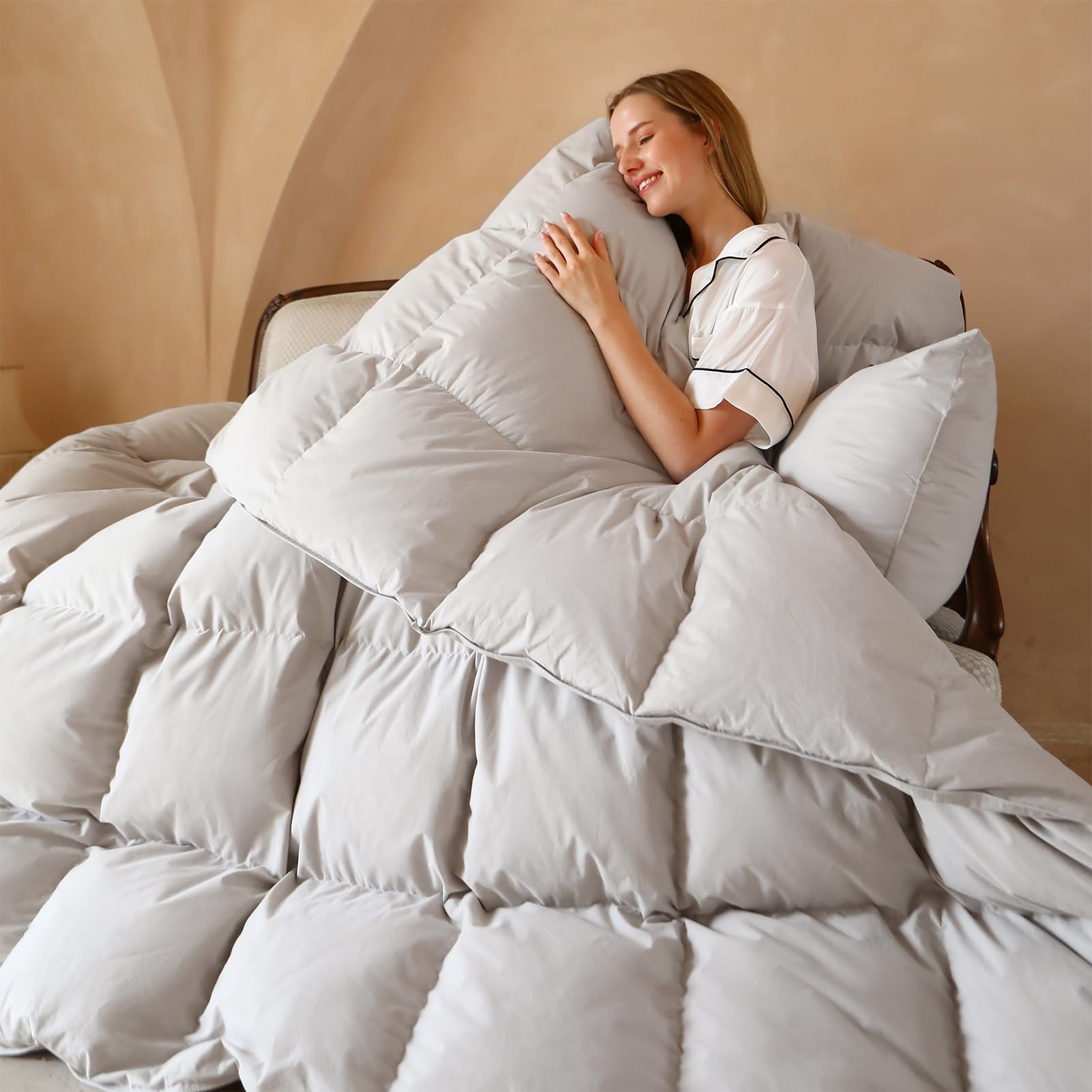 Goose Down Duvet Insert - Queen - Winter