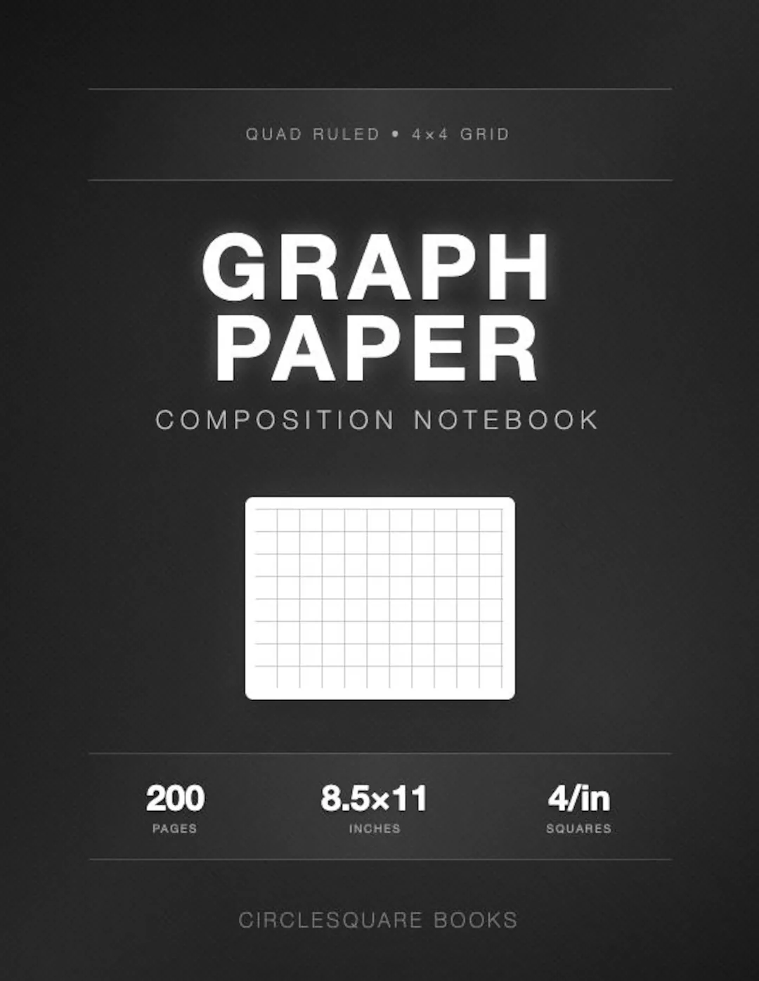 Graph Paper Notebook - A4 - 200 Pages