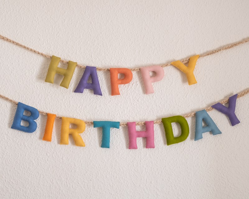 Happy Birthday Banner - Felt