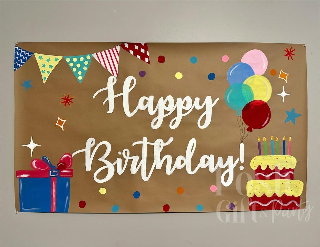 Happy Birthday Banner - Paper