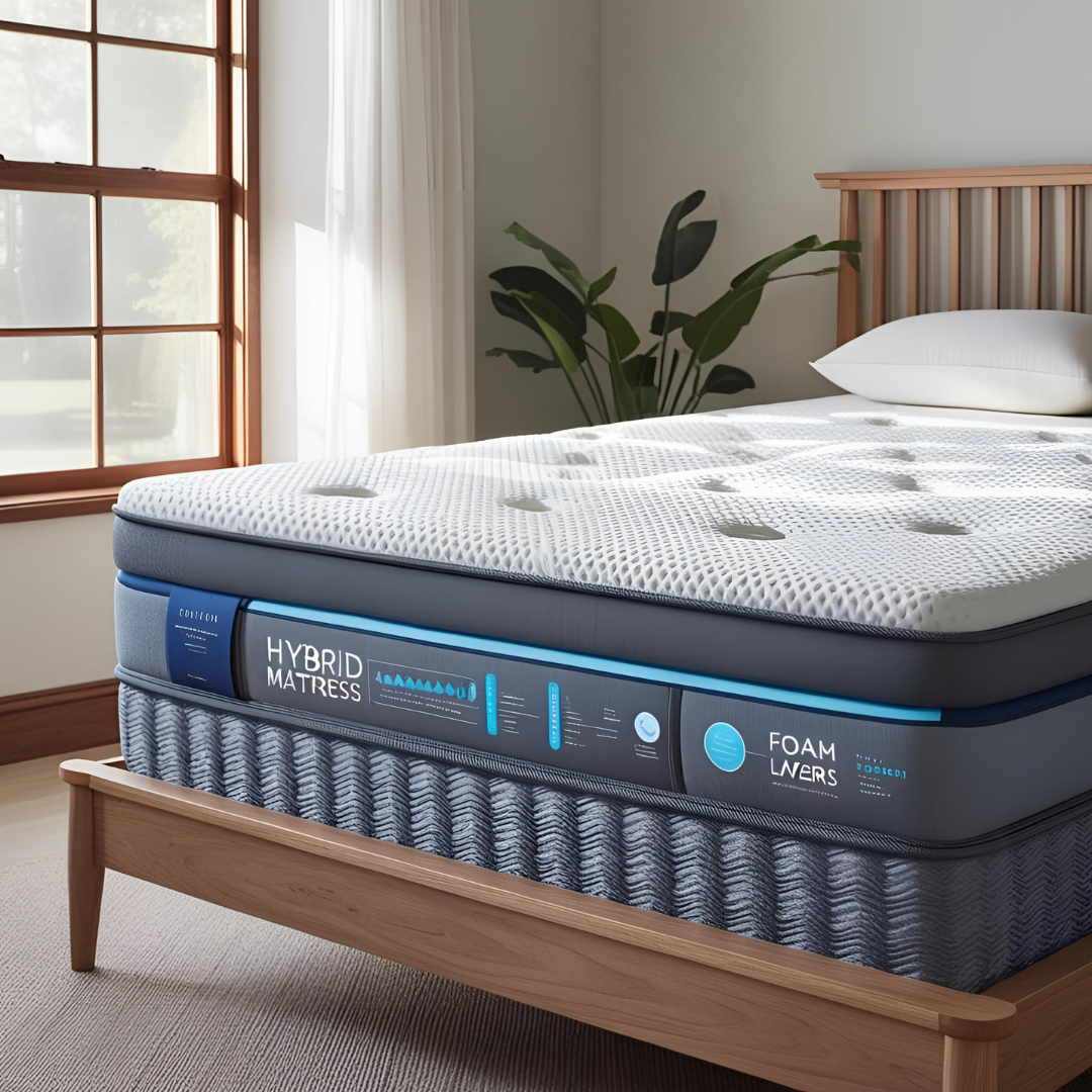 Hybrid Mattress - Double 8 inch Hypoallergenic