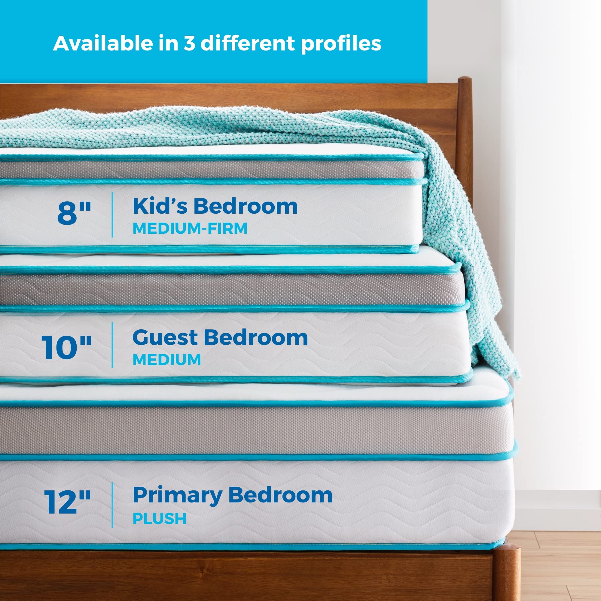 Hybrid Mattress - Full 8 inch Hypoallergenic