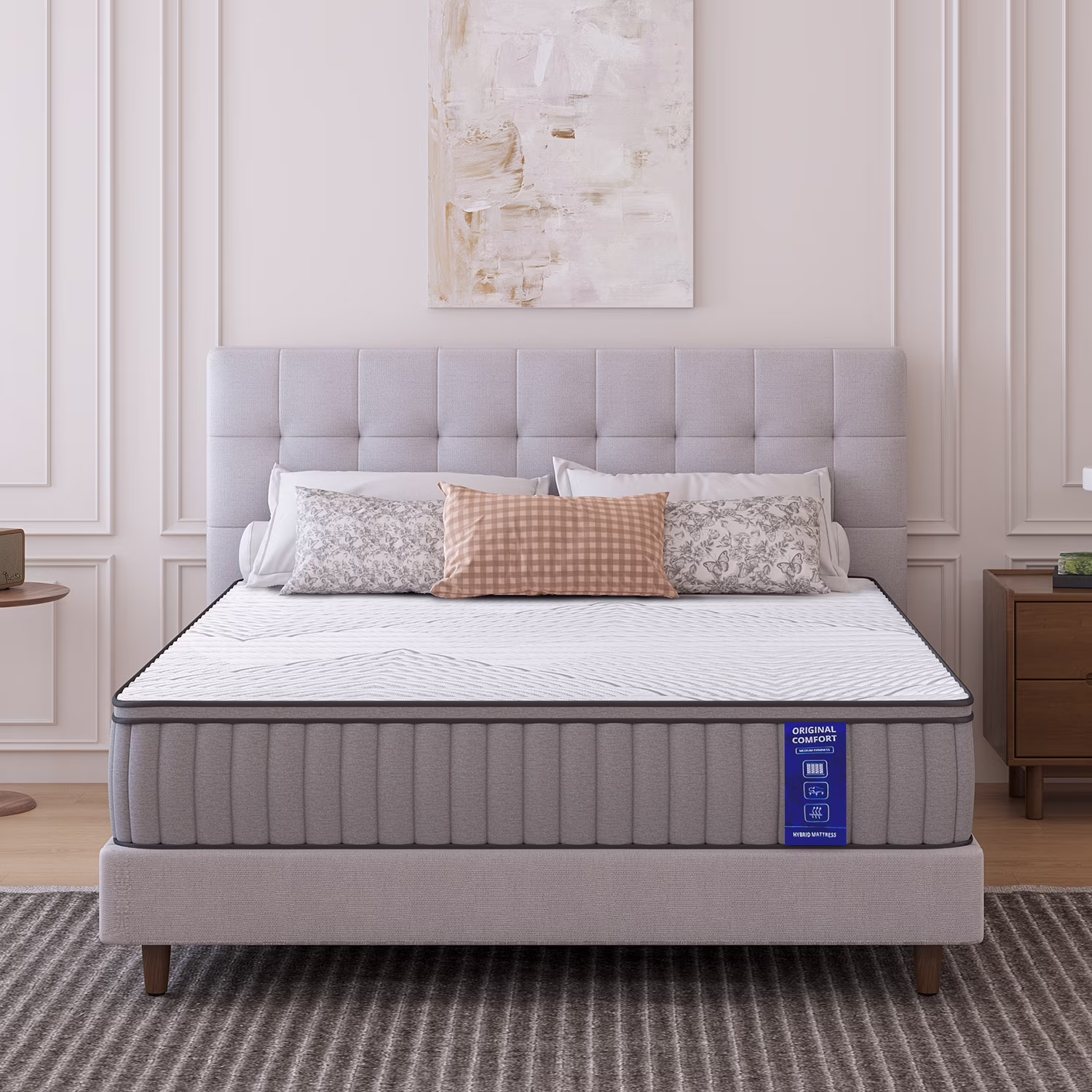 Hybrid Mattress - King 12 inch Hypoallergenic