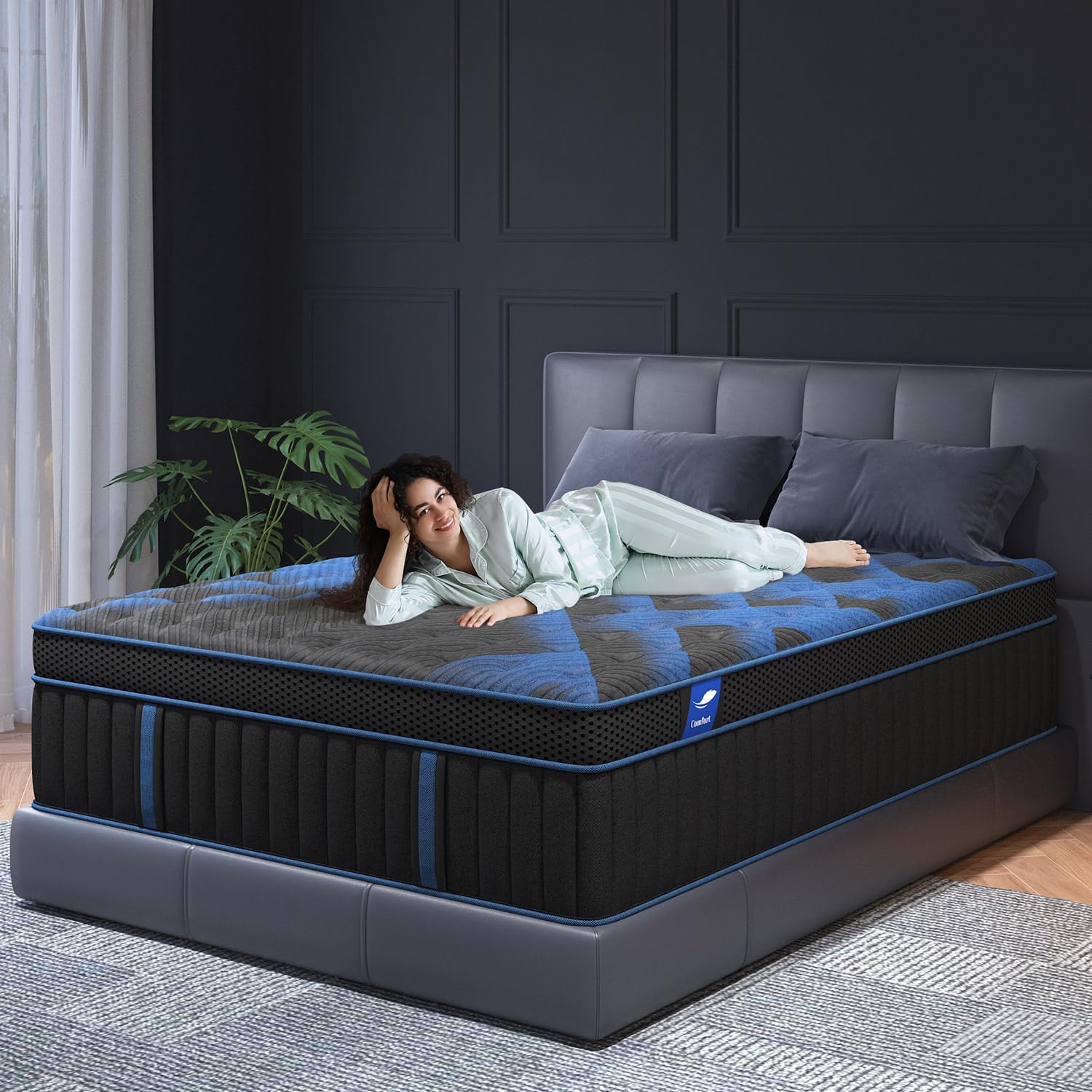 Hybrid Mattress - King 14 inch Hypoallergenic