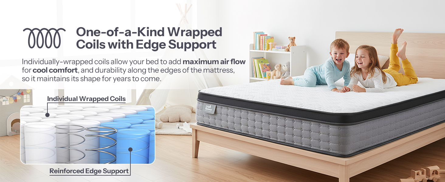 Hybrid Mattress - Queen 10 inch Hypoallergenic