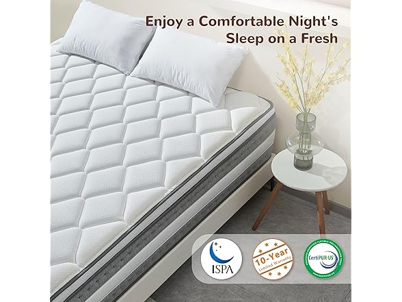 Hybrid Mattress - Queen 14 inch Hypoallergenic