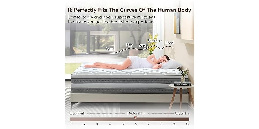 Hybrid Mattress - Queen 14 inch Medium Firm
