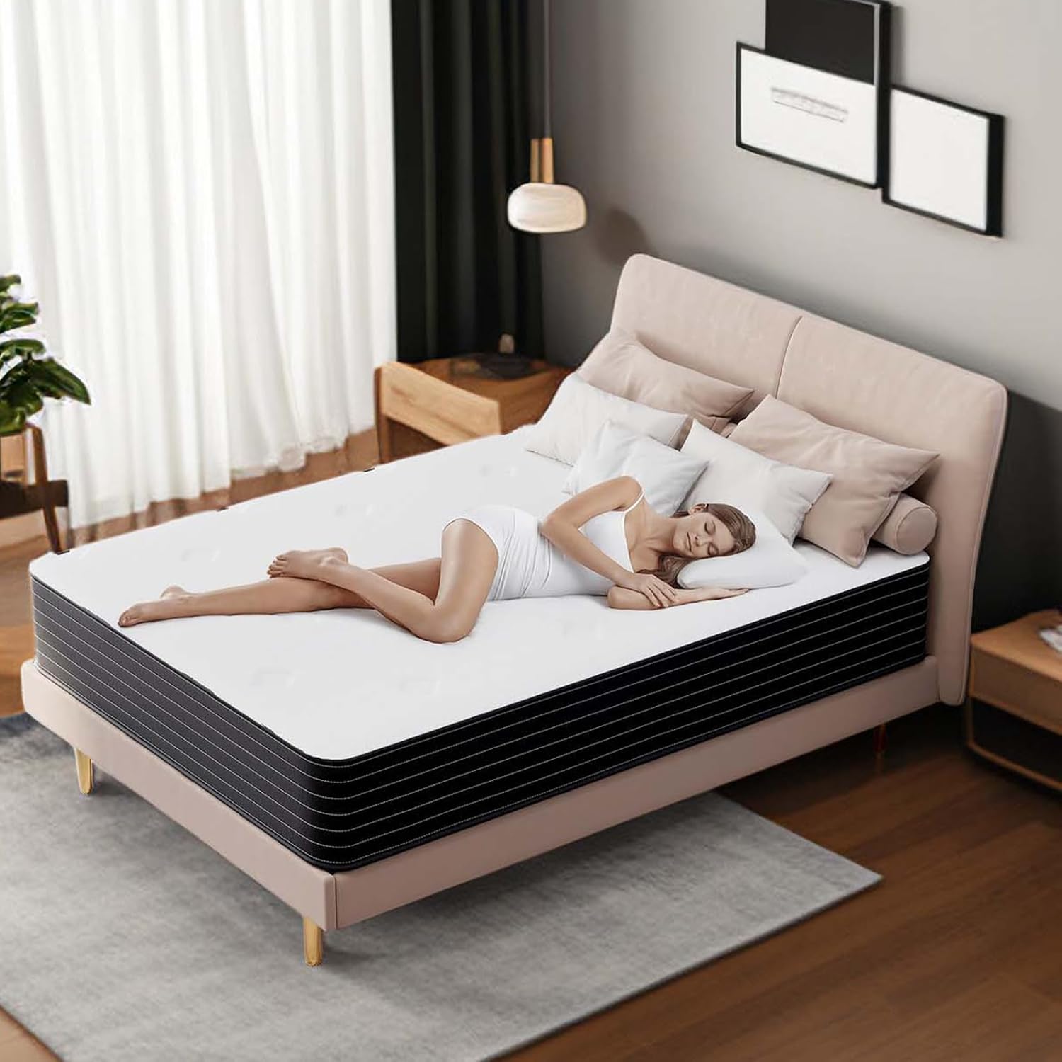 Hybrid Mattress - Queen 8 inch Eco-friendly