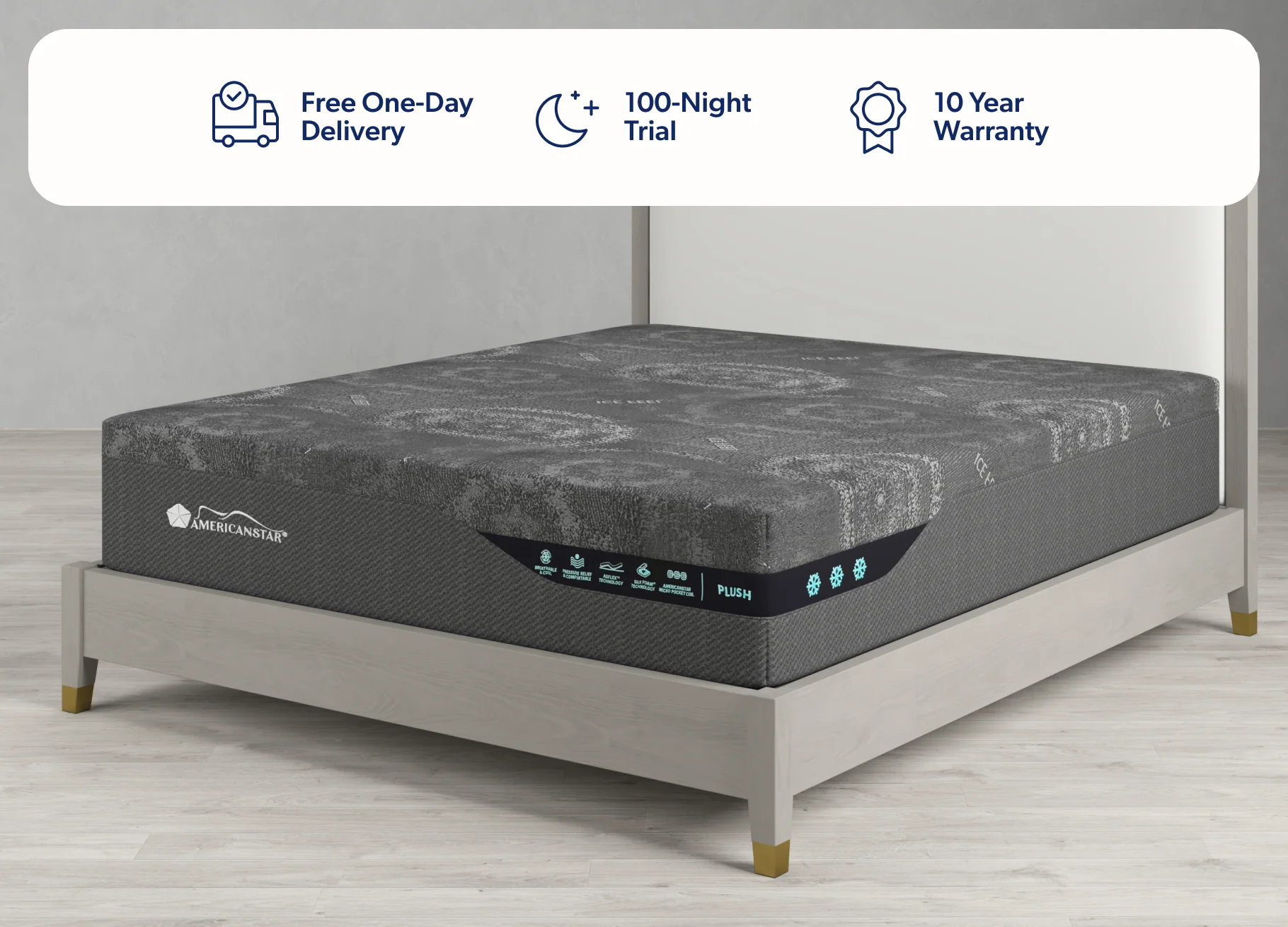 Hybrid Mattress - Super King 14 inch Plush