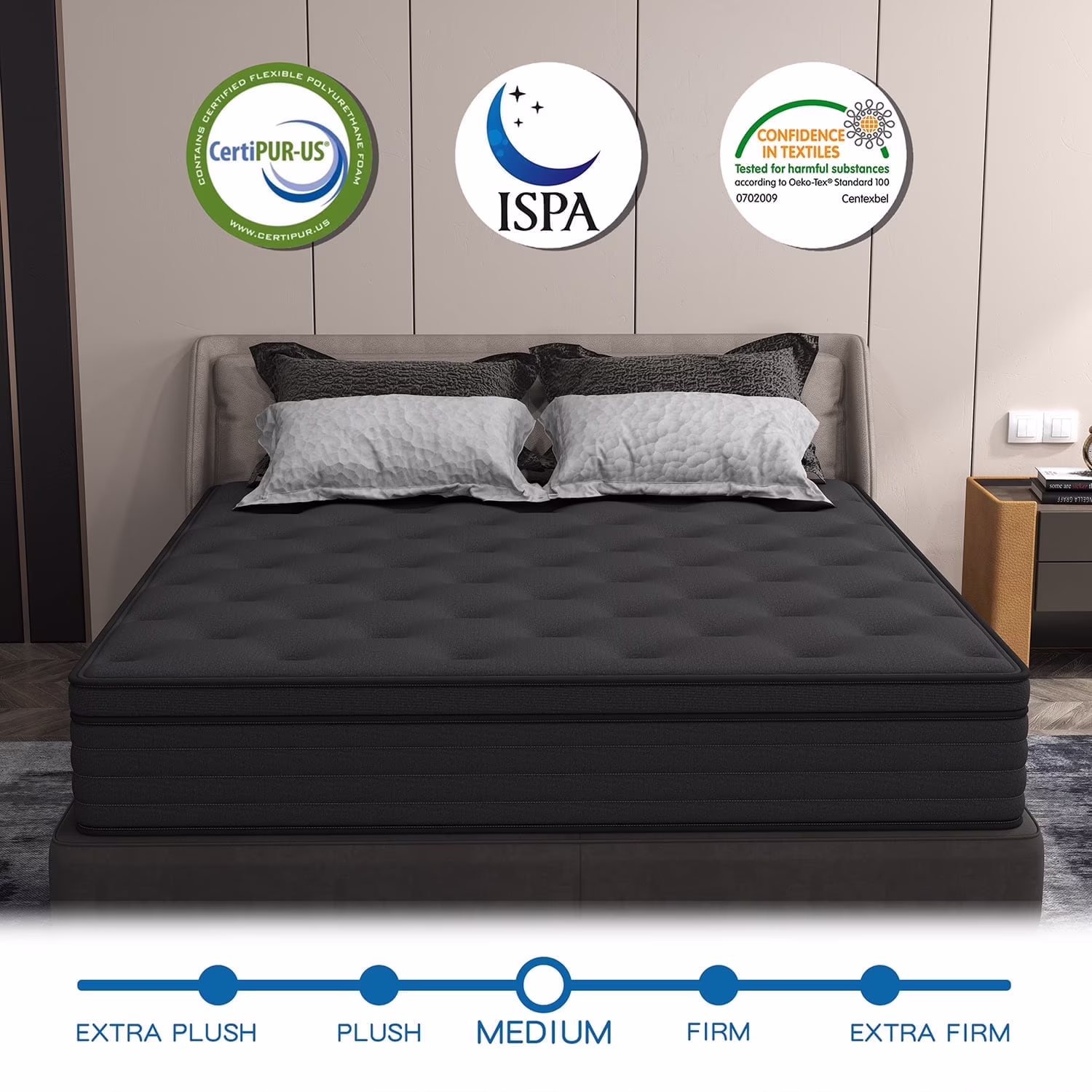 Hybrid Mattress - Twin XL 14 inch Medium Firm
