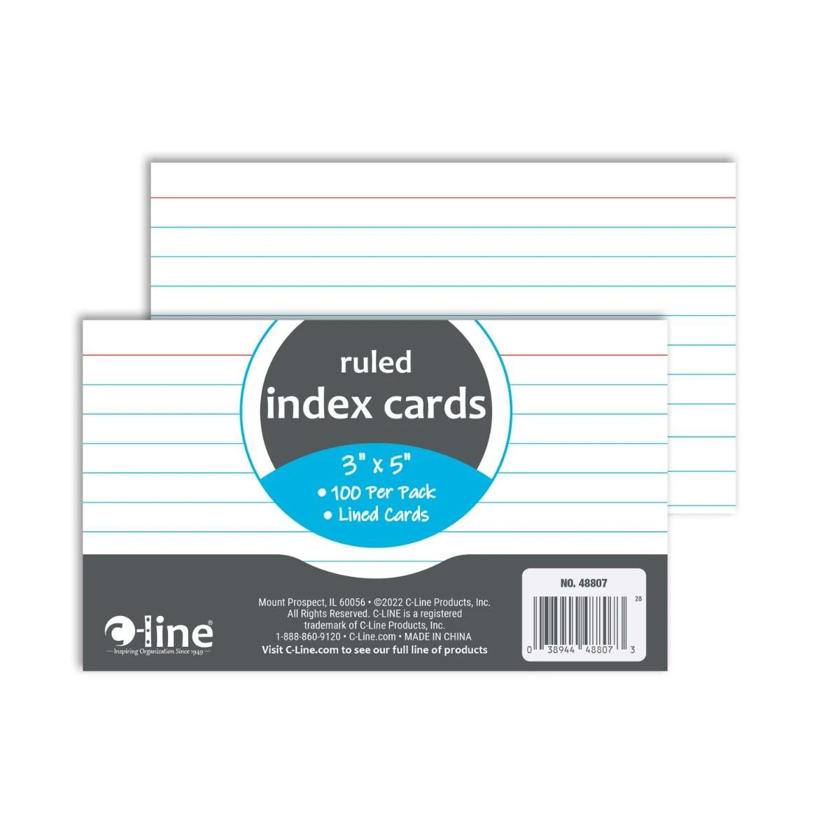 Index Cards - 3x5 inch - 100 Pack
